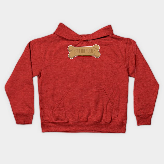 Shloop_Dog Biscuit Kids Hoodie by Shloop